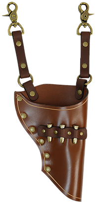 Western Leather Gunslinger Holster - Leather (410x410), Png Download