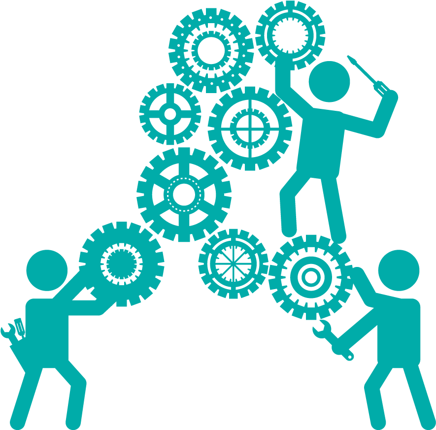 Icon Teamwork - Practice & Procedures Of Labour Laws With Model (1000x1000), Png Download