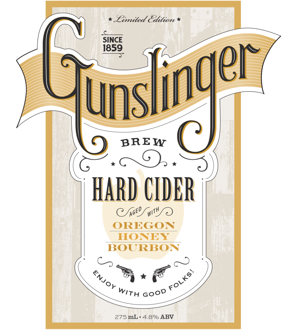 The Gunslinger Brew Label (1000x1322), Png Download