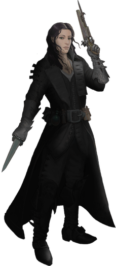 Picture - Female Gunslinger Pathfinder (229x525), Png Download
