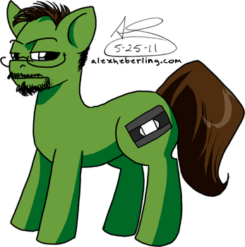 Cinema Snob Pony By Alex-heberling - The Cinema Snob (347x350), Png Download
