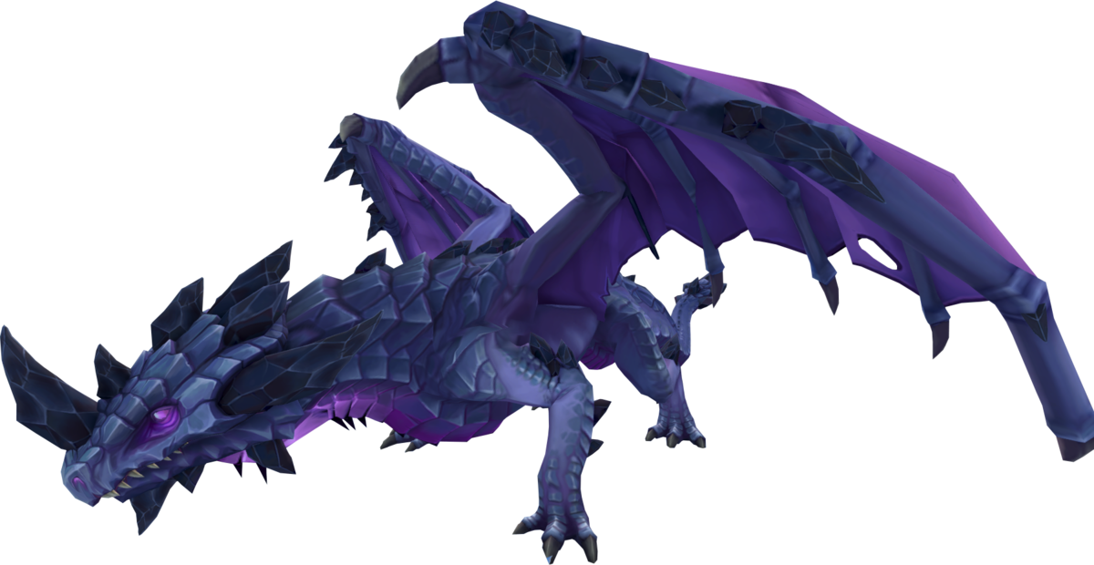 Runescape Black Stone Dragon (1200x620), Png Download