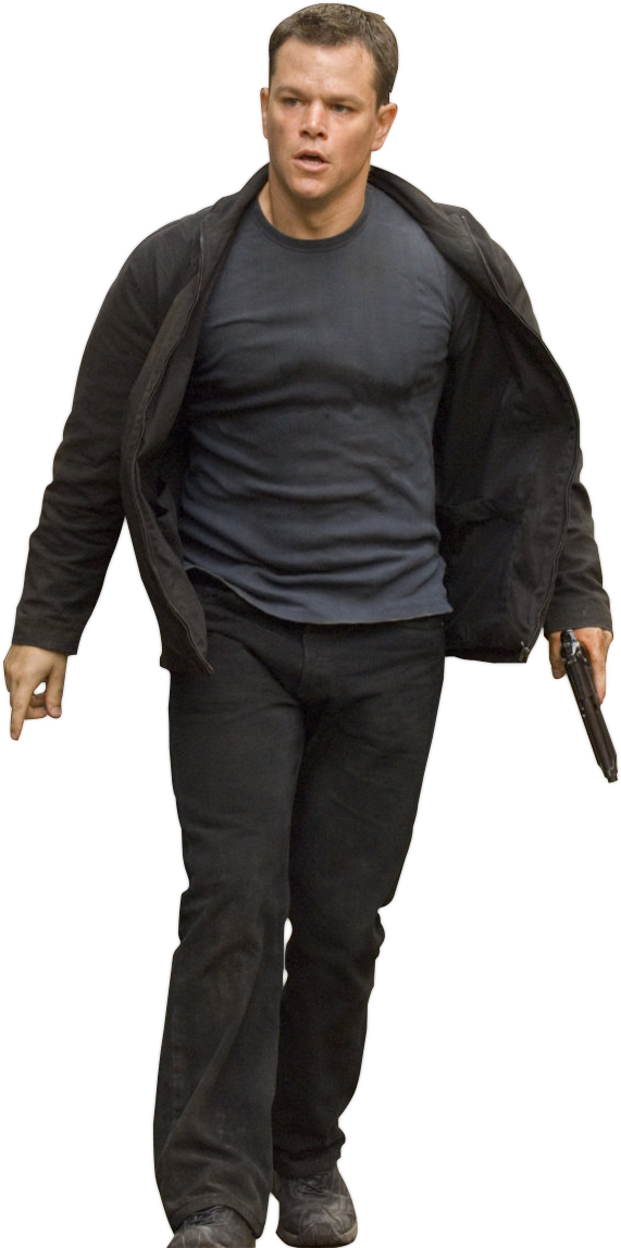 Jason Bourne - Jason Bourne Png (571x1147), Png Download