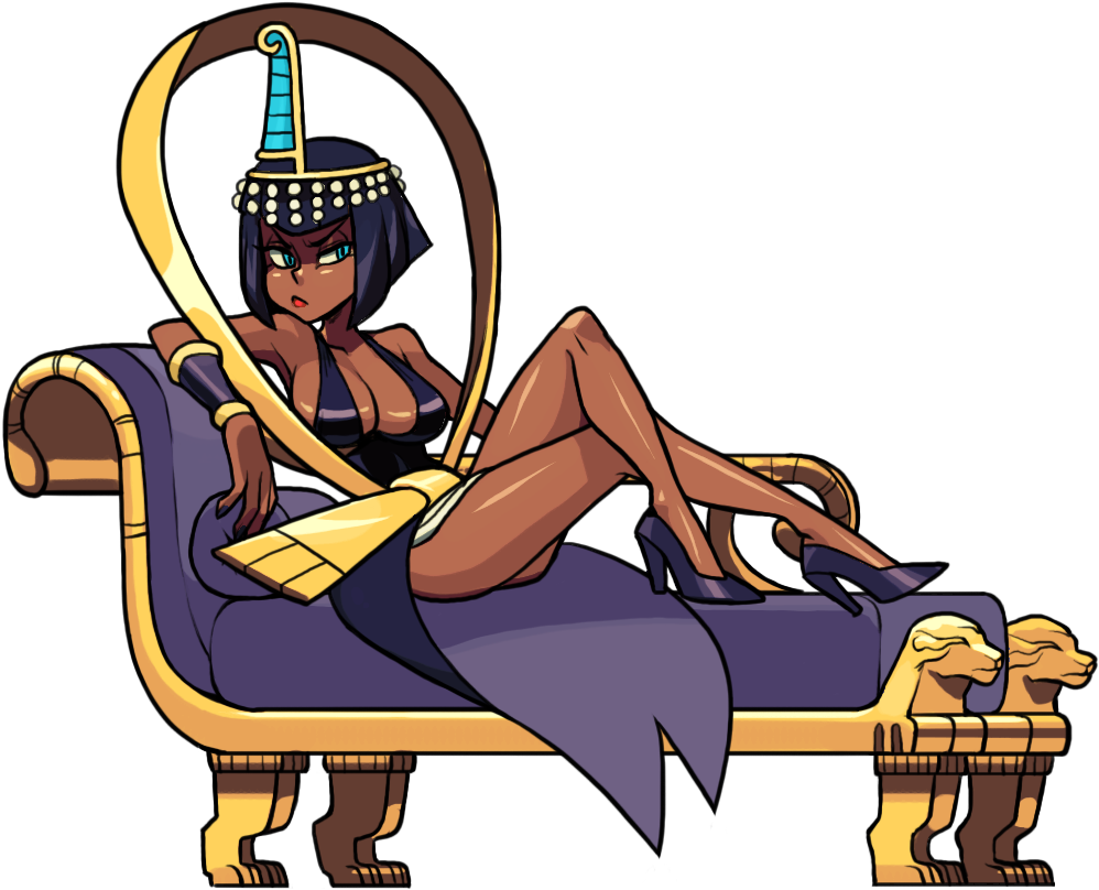 Eliza Lose - Skullgirls Beowulf And Eliza (1282x1075), Png Download