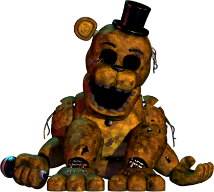Be - Fnaf Ucn Golden Freddy (418x375), Png Download