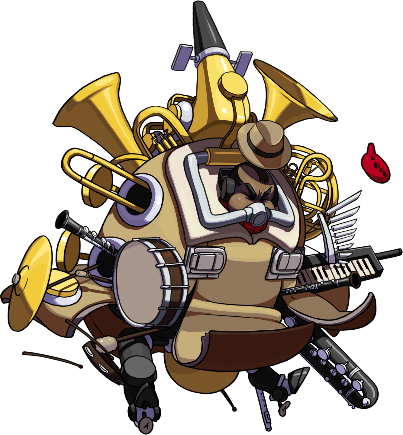 [ Img] - Big Band Skullgirls (1334x1441), Png Download