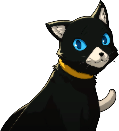 How Come They Dont Use This Portrait For Morgana In - Morgana Persona 5 Cat (405x443), Png Download