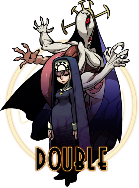 Double Is A Monstrous Transforming Creature That Has - Double Skullgirls (460x624), Png Download