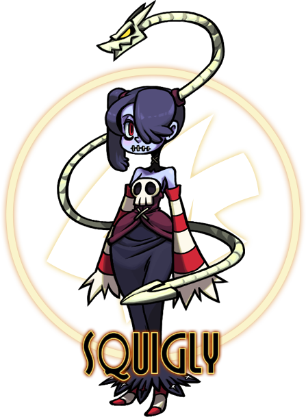 Squigly From Skullgirls (447x609), Png Download