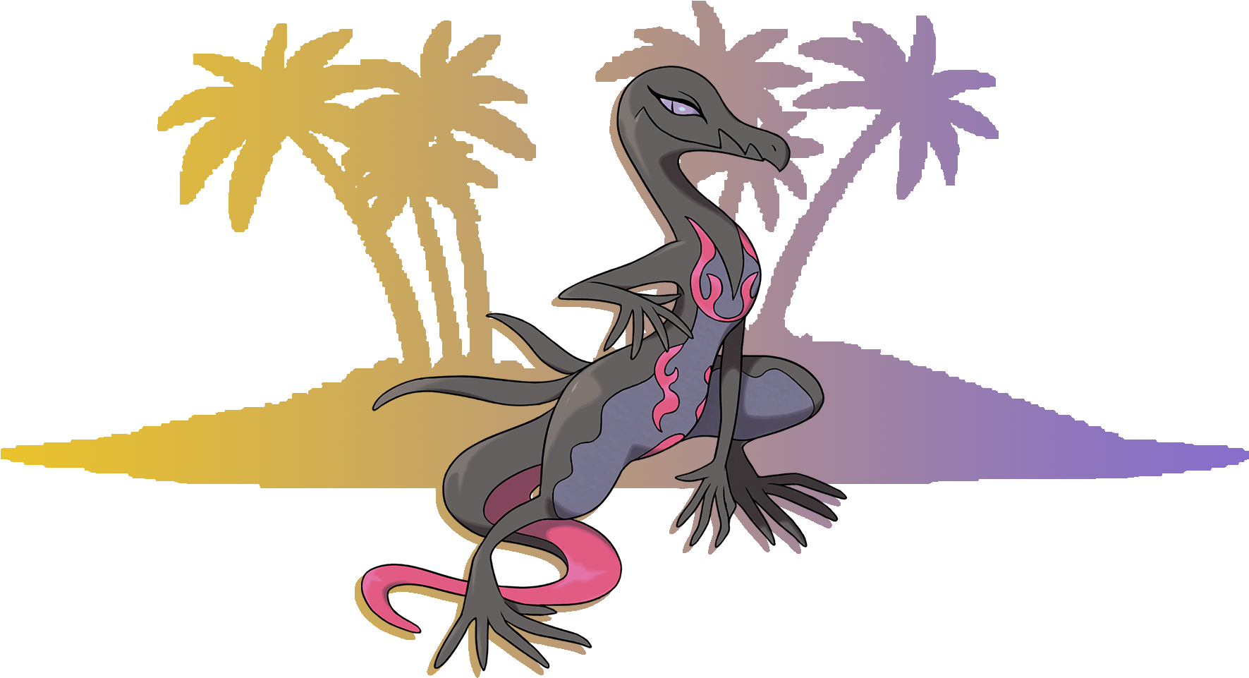 [ Img] - 05 - Salazzle - Pokémon Sun And Moon (1821x1665), Png Download