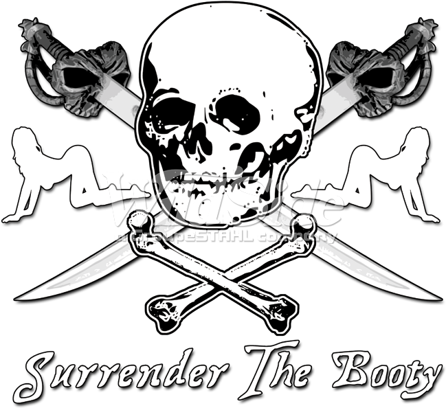 Surrender The Booty - Cartoon (675x675), Png Download