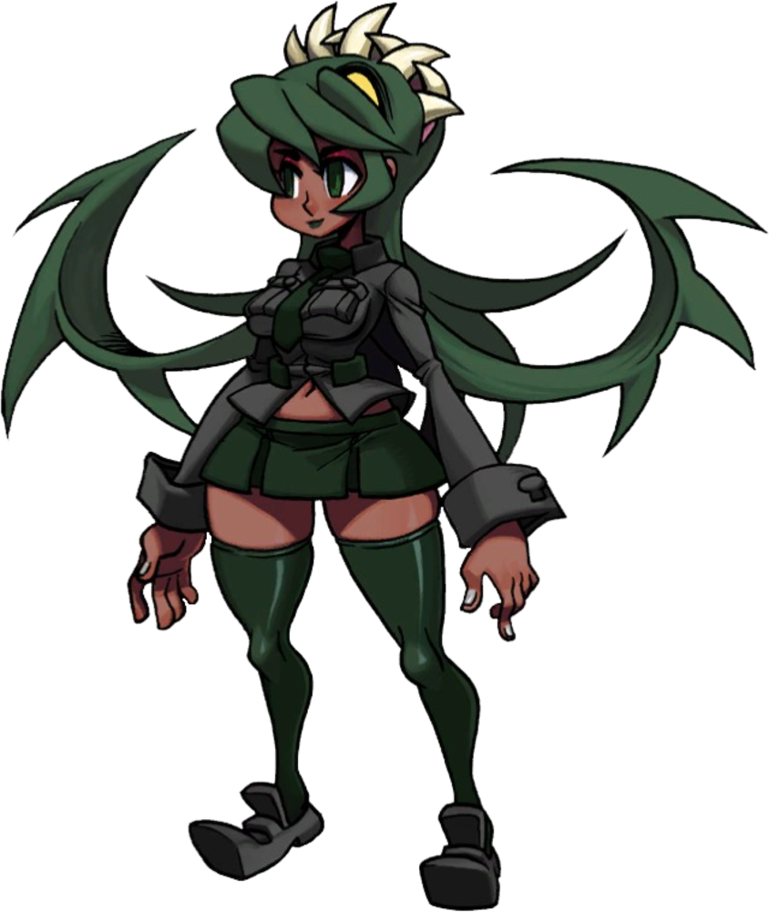 Image - Fukua - Skullgirls Wiki - Skullgirls Filia (844x1001), Png Download