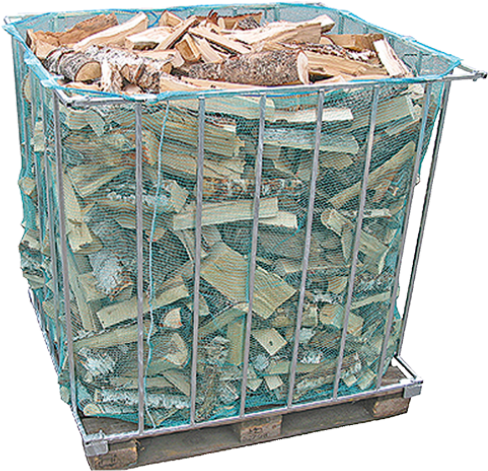 The Firewood In Large Bags For Storage And Sale - Firewood (811x502), Png Download