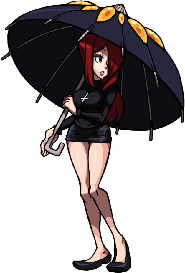 Peacock Skullgirls Wiki Fandom Powered By Wikia - Skullgirls Parasoul Png (774x1062), Png Download
