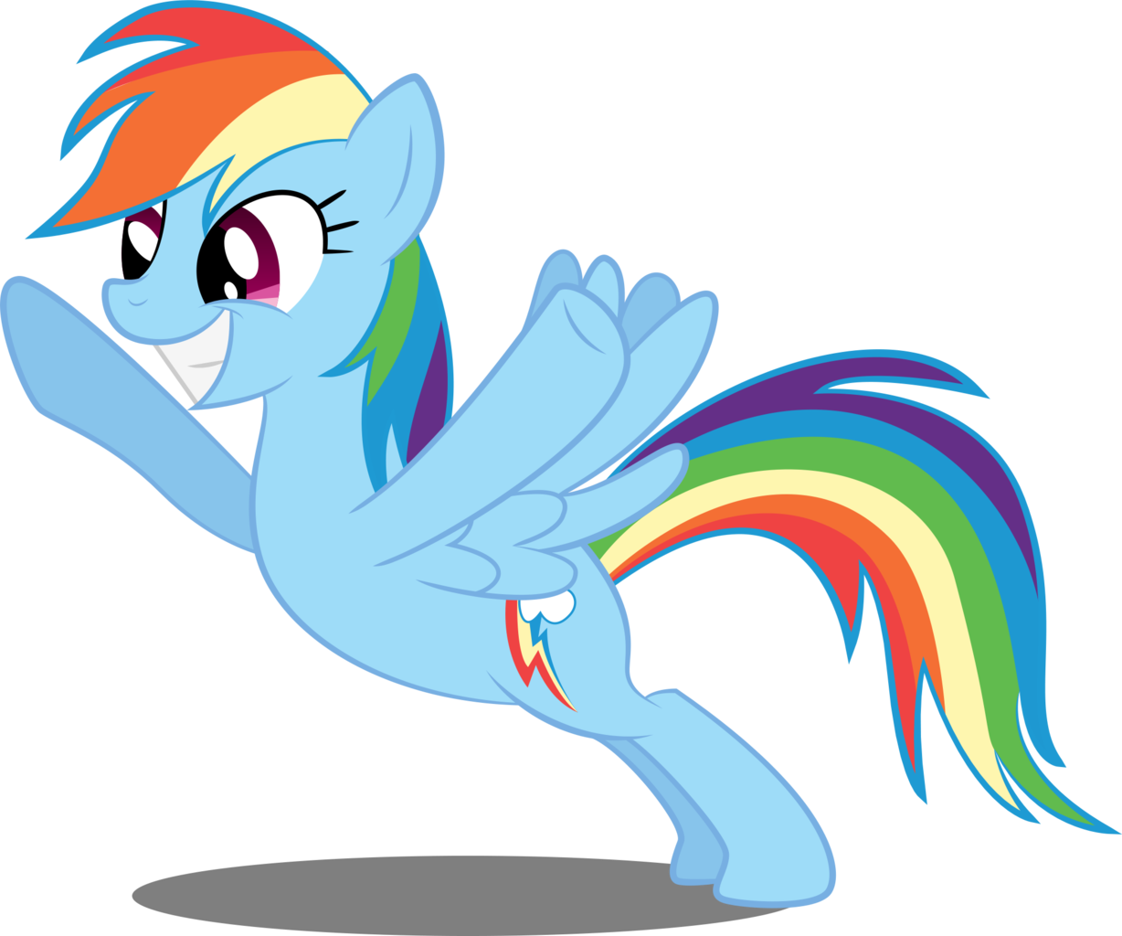 Active Stretch, Artist - Rainbow Dash (1228x1024), Png Download