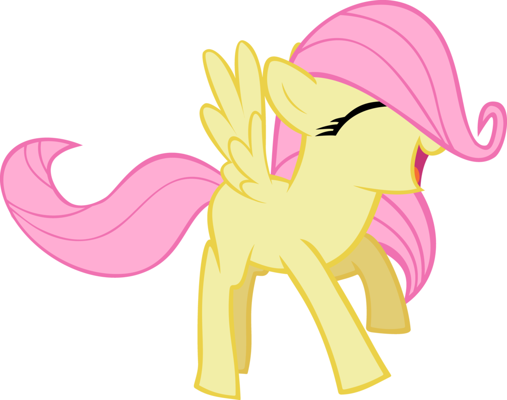 Mlp Ytpmv - Filly Fluttershy - Mlp Fluttershy Filly Singing (1006x795), Png Download