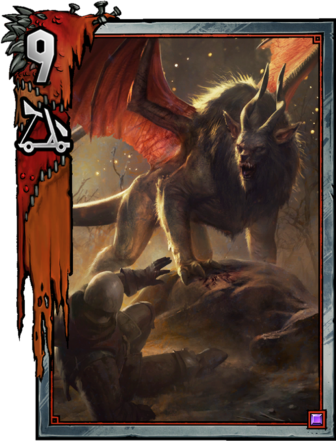 Manticore - Gwent Manticore (775x1048), Png Download