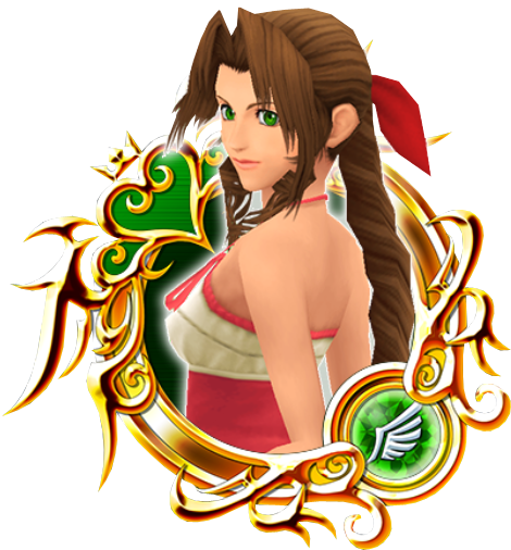 Kh Ii Aerith - Kingdom Hearts Hollow Bastion Restoration Committee (518x547), Png Download