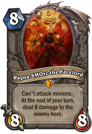 The Lord Of Going Face - Hearthstone Funny (400x573), Png Download