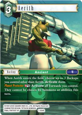 Aerith - Final Fantasy Trading Card Game English Cards (312x416), Png Download