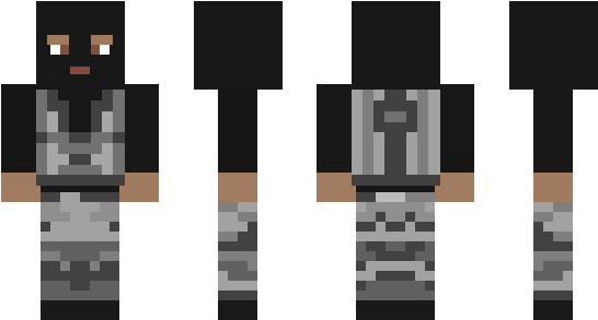 Minecraft Skin Smorc - Minecraft Terrorist Skin (600x348), Png Download