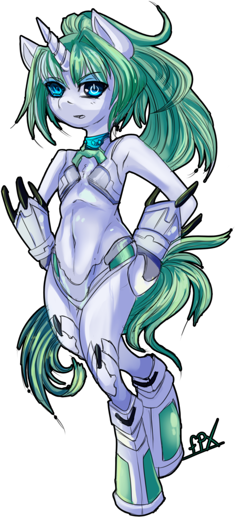 Trojan-pony, Crossover, Hyperdimension Neptunia, Lady - Cartoon (819x1024), Png Download
