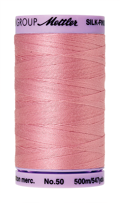 Rose Quartz 547 Yard Spool - Mettler Silk Finish Cotton Thread 50wt 547yd-lemon (472x800), Png Download
