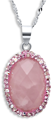 Rose Quartz - Locket (560x398), Png Download