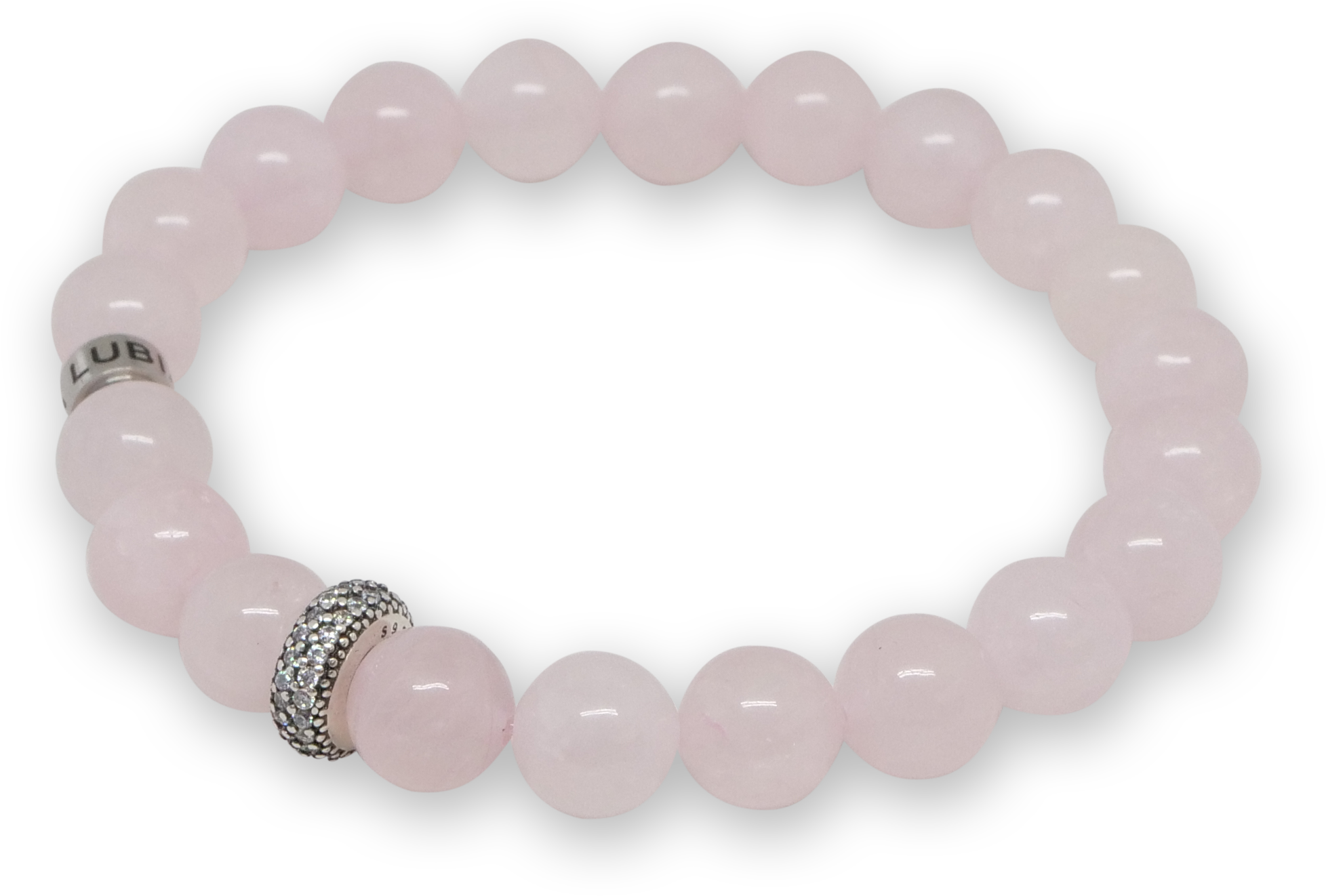 Rose Quartz - Silver (2500x2258), Png Download