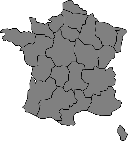Francemapok-scaled - France Map Clipart (541x593), Png Download