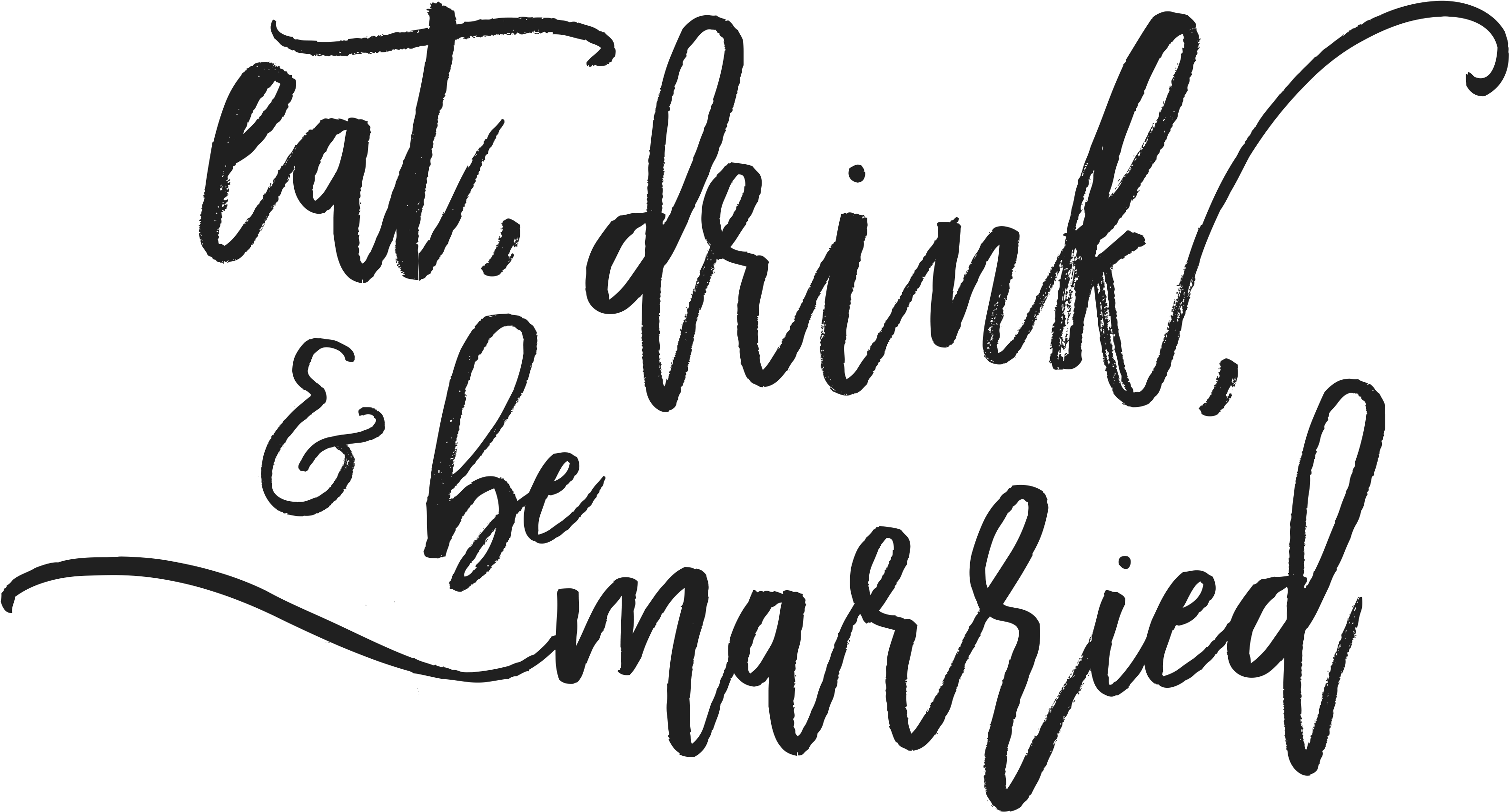 Eatdrinkbemarried - Haute Papier Return Address Stamp 4 - Haute Papier (3300x1923), Png Download