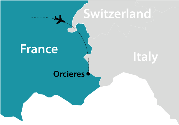 French Alps Map - Capital City Of France Map (595x425), Png Download