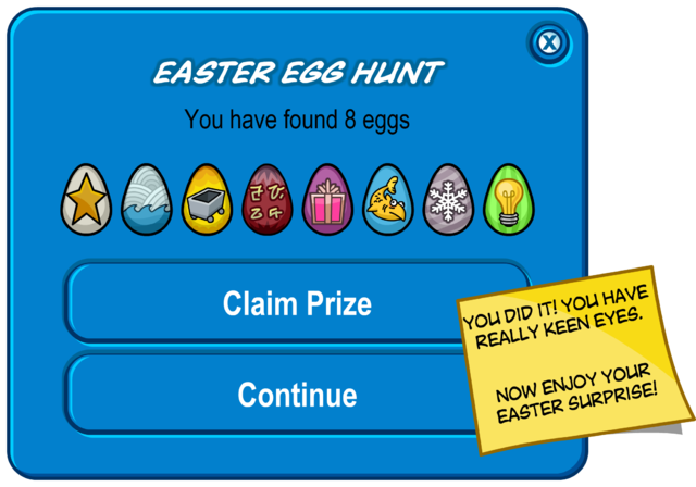 Easter Egg Hunt 2017 Complete - Club Penguin Instrument Hunt (640x448), Png Download