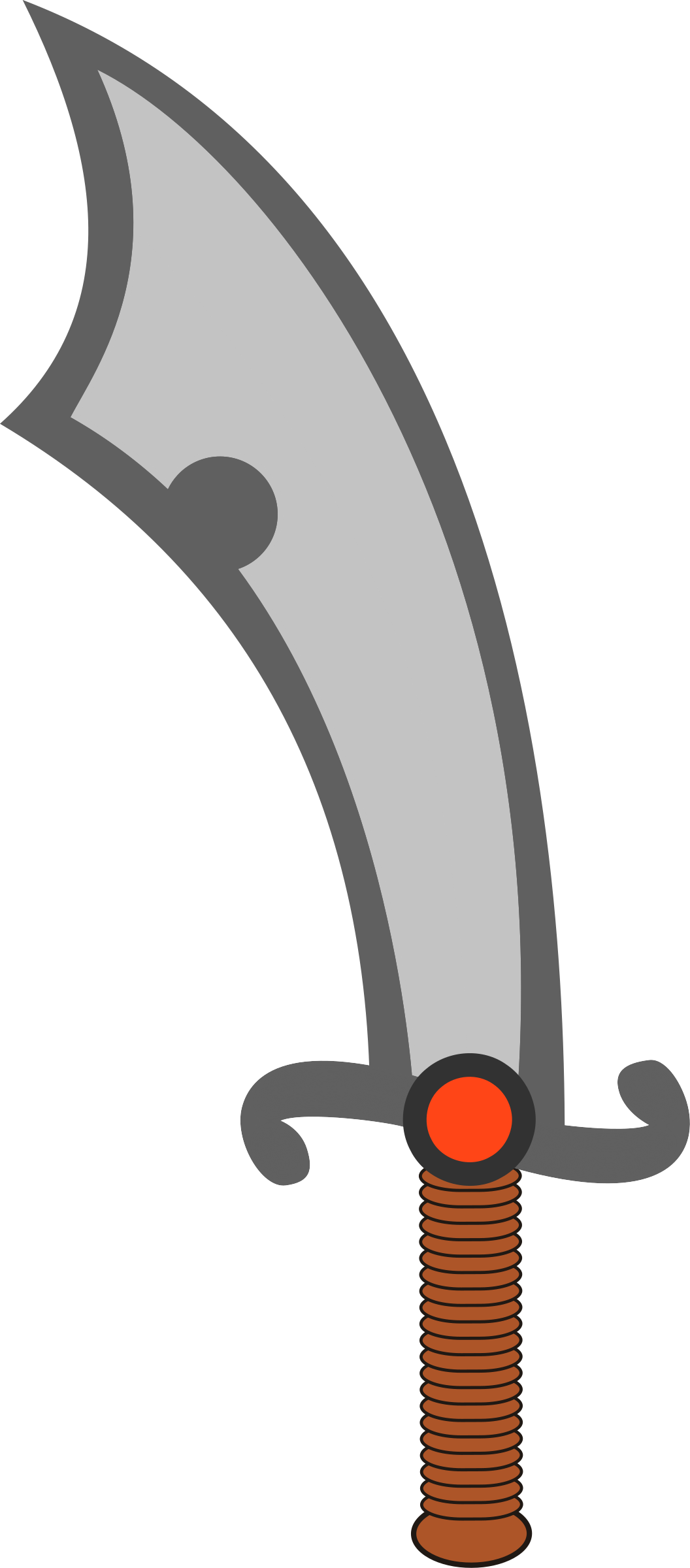 This Free Icons Png Design Of Scimitar Simple (1056x2400), Png Download