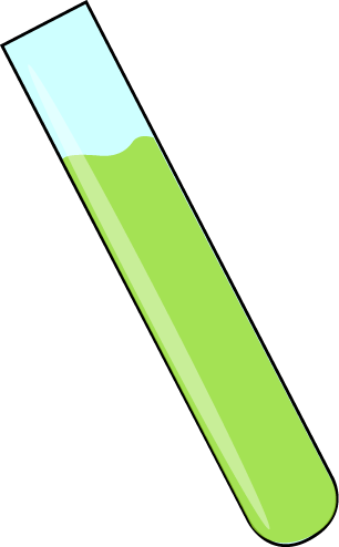 Clipart Info - Test Tube With Liquid (306x494), Png Download