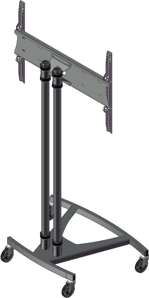 Scimitar Display Trolley Up To 70" - Television Antenna (1374x1061), Png Download
