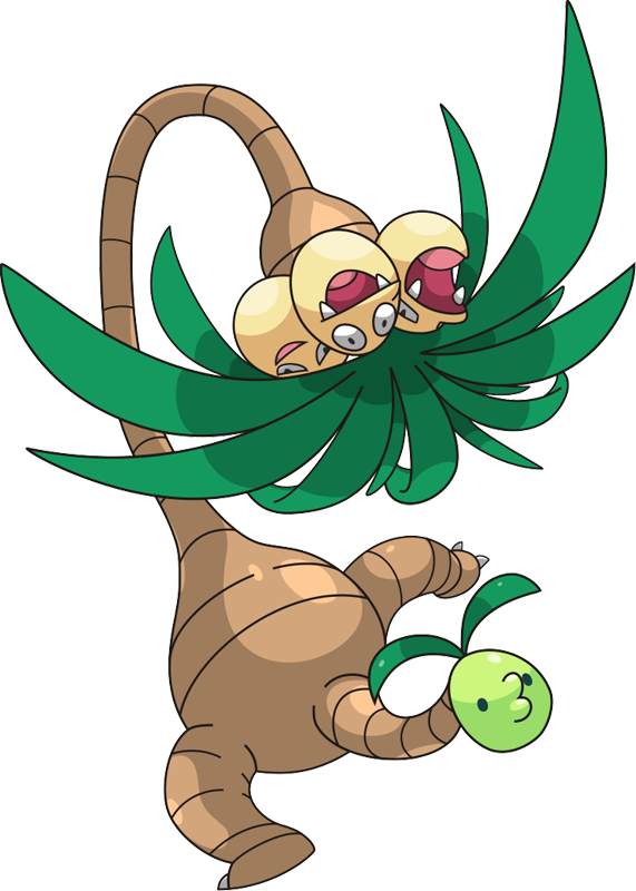 Pokemon Shiny Alolan Exeggutor Is A Fictional Character (571x800), Png Download