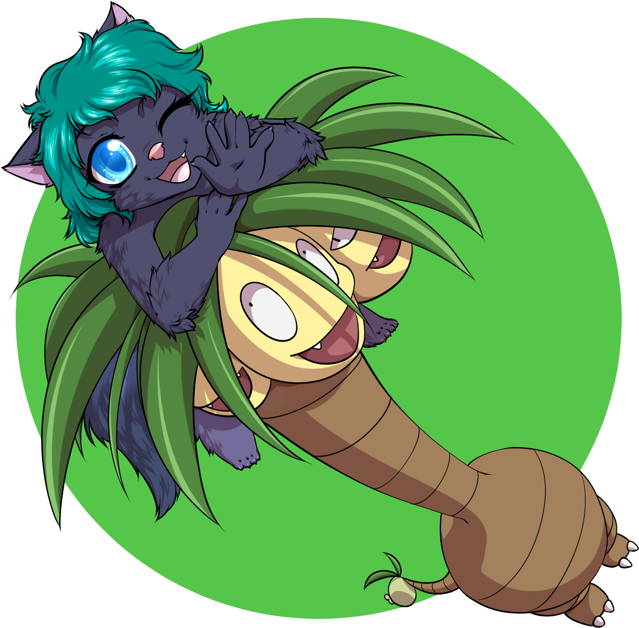 High Tree Tops - Cartoon (1280x1280), Png Download