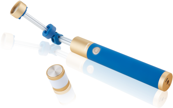 Scalable Baton Selfie Stick With Fill Light - Selfie Stick (600x600), Png Download