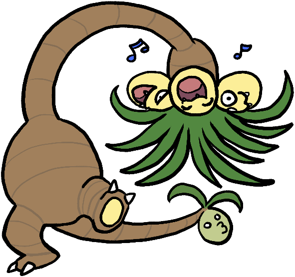 Pokemon Exeggutor Alolan Exeggutor Quick Doodle Radicalheron - Pharmacist (591x555), Png Download