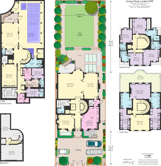 65902 248085 Flp 01 0000 - Floor Plan (549x567), Png Download