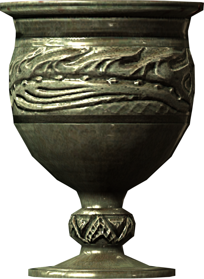 Silver Goblet 02011db2 - Oblivion Silver Urn 2 (663x906), Png Download
