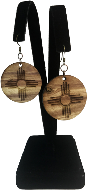 Nm Cedar Zia Earring - Zia Pueblo (600x826), Png Download