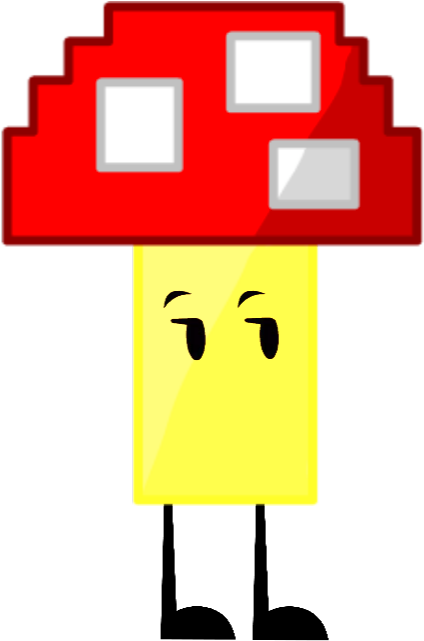 Battle For Food Pixelated Mushroom - Battle For Food (454x664), Png Download