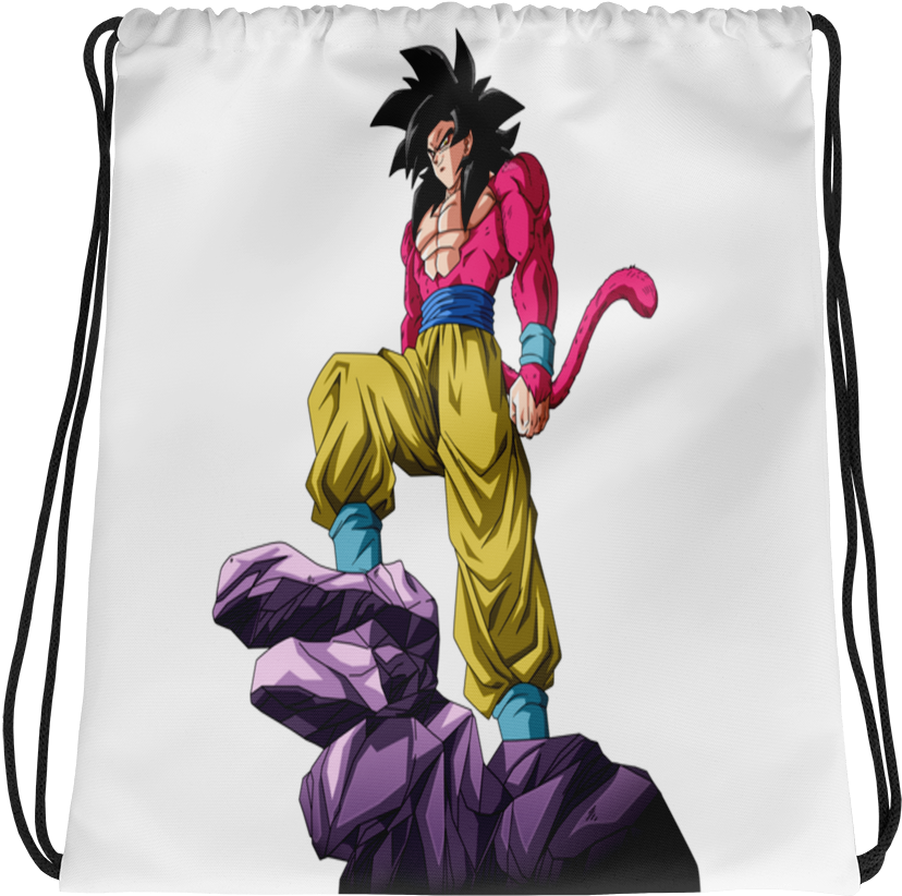 Image Of Super Saiyan 4 Goku Drawstring Bag - Dragon Ball (1000x1000), Png Download