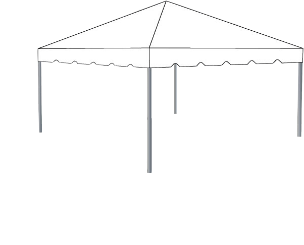 15' X 15' Frame Tent (672x672), Png Download