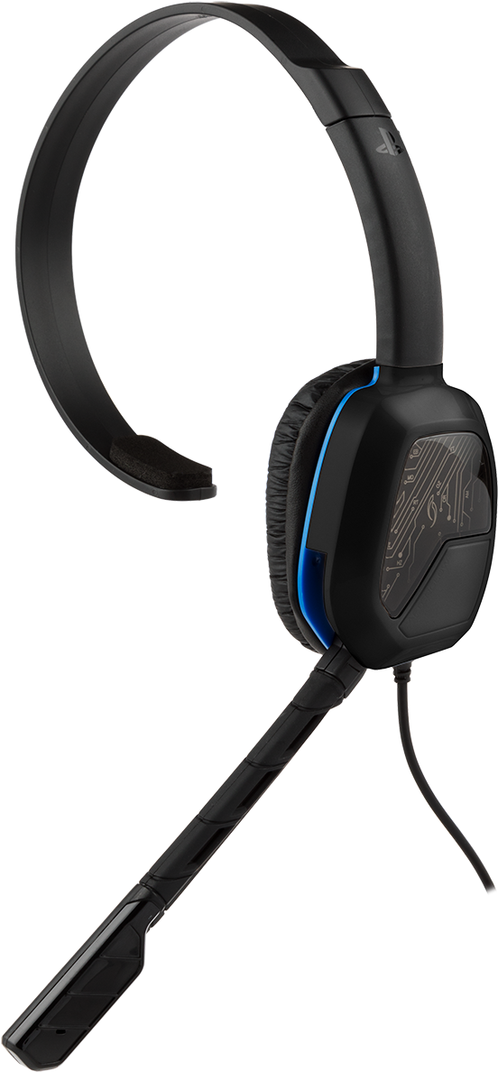 Pdp Afterglow Ps4 Lvl 1 Chat Headset, Black, 051-031 - Ps4 Headset (1500x1500), Png Download