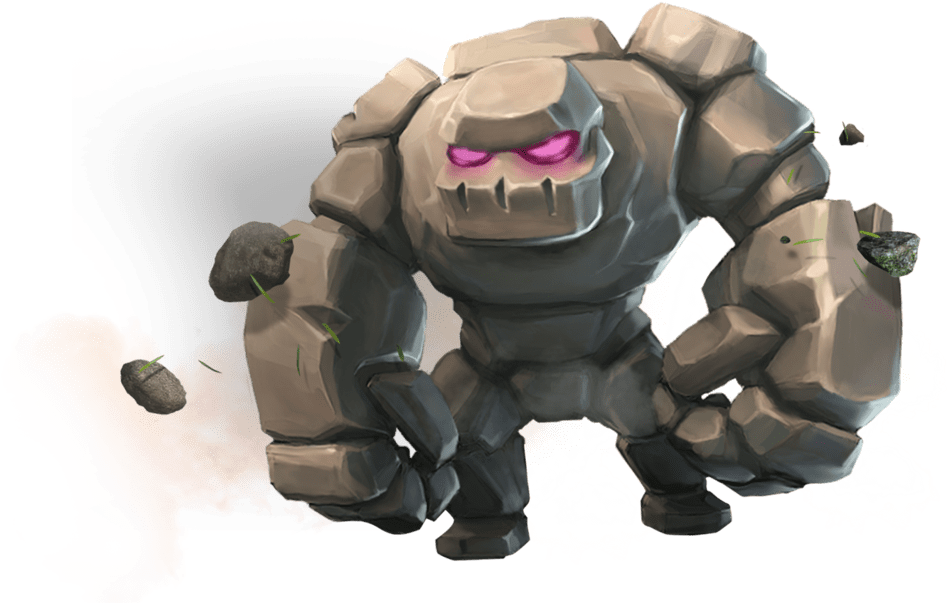 Mejores Decks Para Subir De Arena En Clash Royale - Clash Of Clan Golem Png (1024x640), Png Download