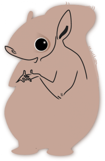 A Squirrel - Cartoon (335x513), Png Download