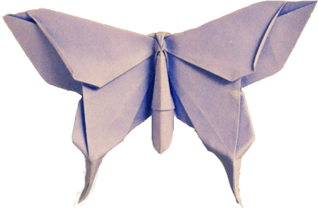 Free Png Origami Butterfly Png Images Transparent - Butterfly Origami Png (850x638), Png Download